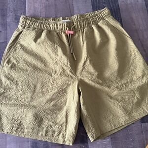 STAPLE Pigeon Shorts Mens XXL Green Drawstring Pockets lightweight